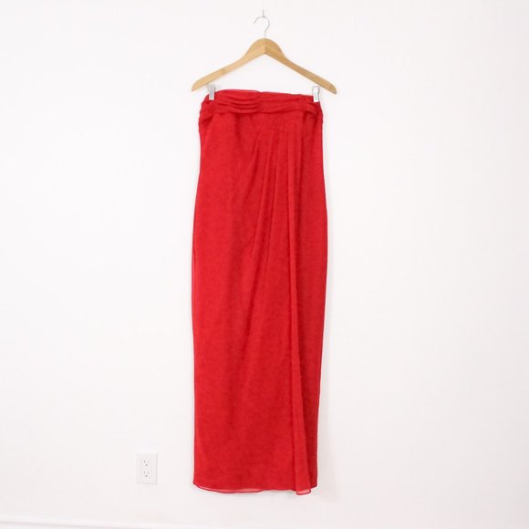 *Alan Cherry Toronto Red Strapless Dress - Picture 1 of 8